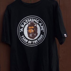 Year of the Boar Bathing Ape tee shirt